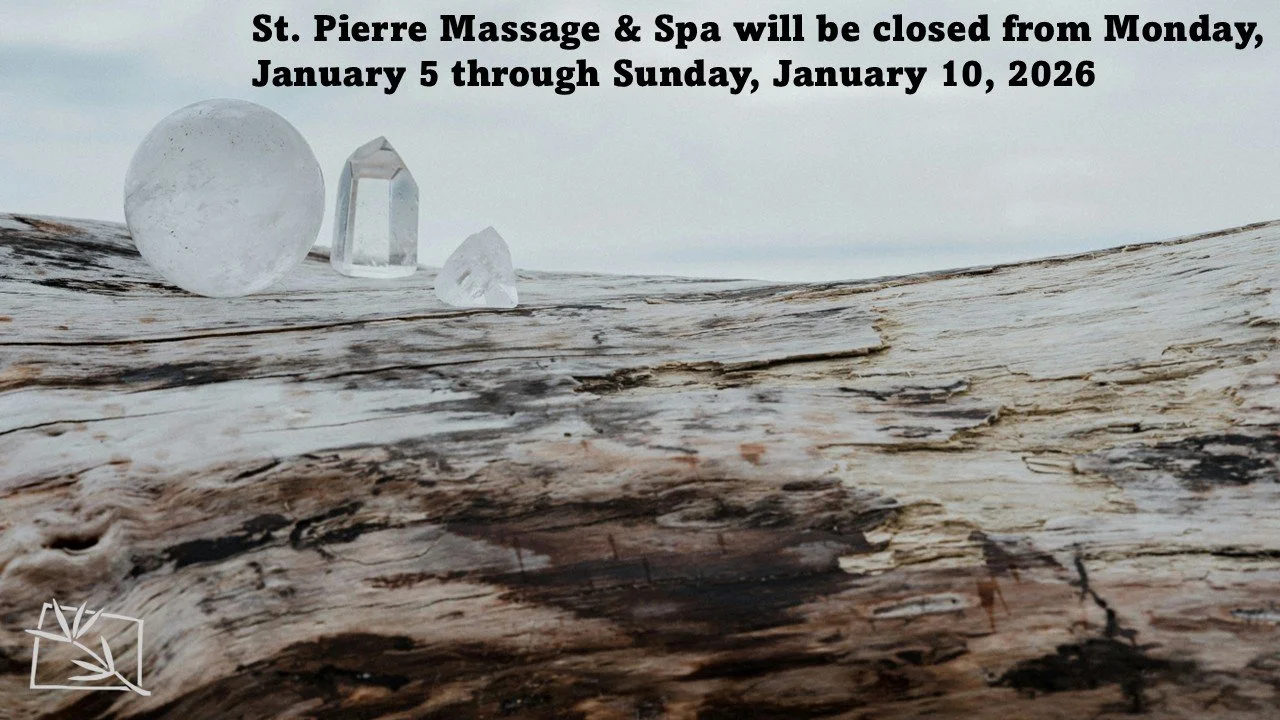 As we step into the new year, we&rsquo;re taking a brief pause to care for the people who care for you 🤍
St. Pierre Massage &amp; Spa will be closed January 5&ndash;10, 2026, allowing our massage therapists time to rest, recharge, and renew their en