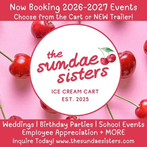 DID YOU KNOW our ice cream cart can be brought inside any location that is handicap accessible? This means you can have a unique ice cream experience ALL YEAR ROUND! 🍨

Inquire today at www.thesundaesisters.com!

#icecream #employeeappreciation #emp