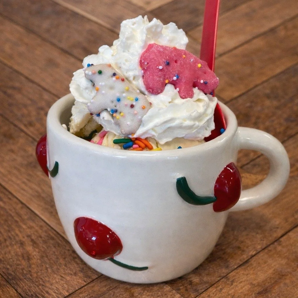 A little wild, a little sweet!
Whipped cream, sprinkles, and animal cookies on top &mdash; because ordinary just isn&rsquo;t our style.