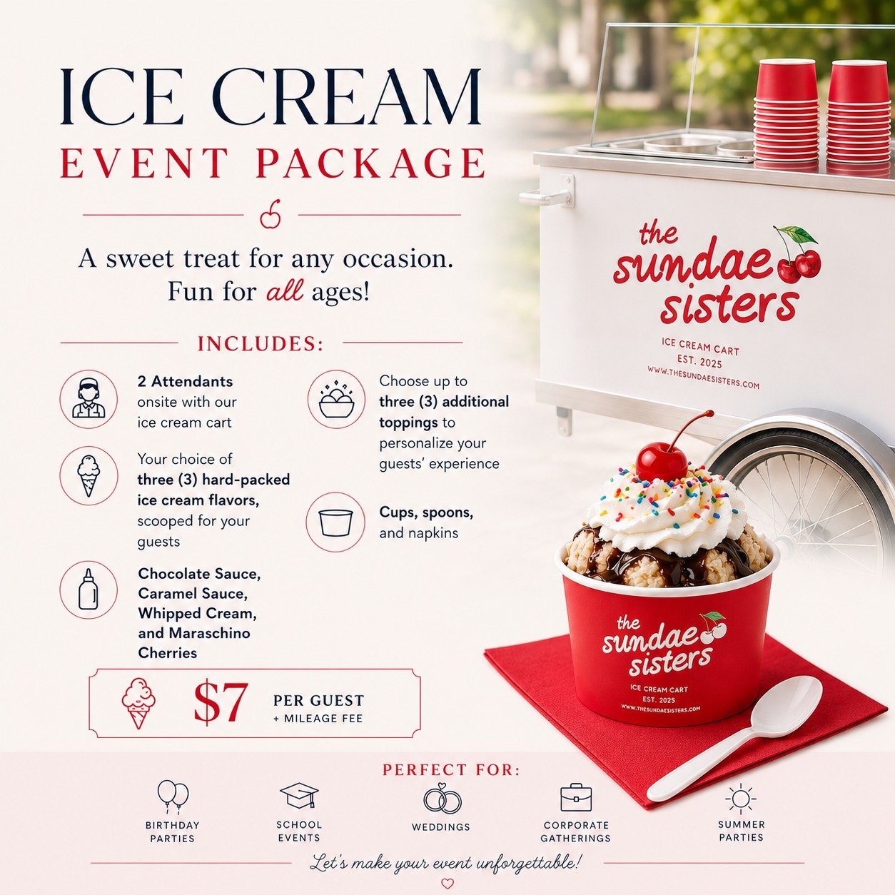 Add ice cream to your next event!