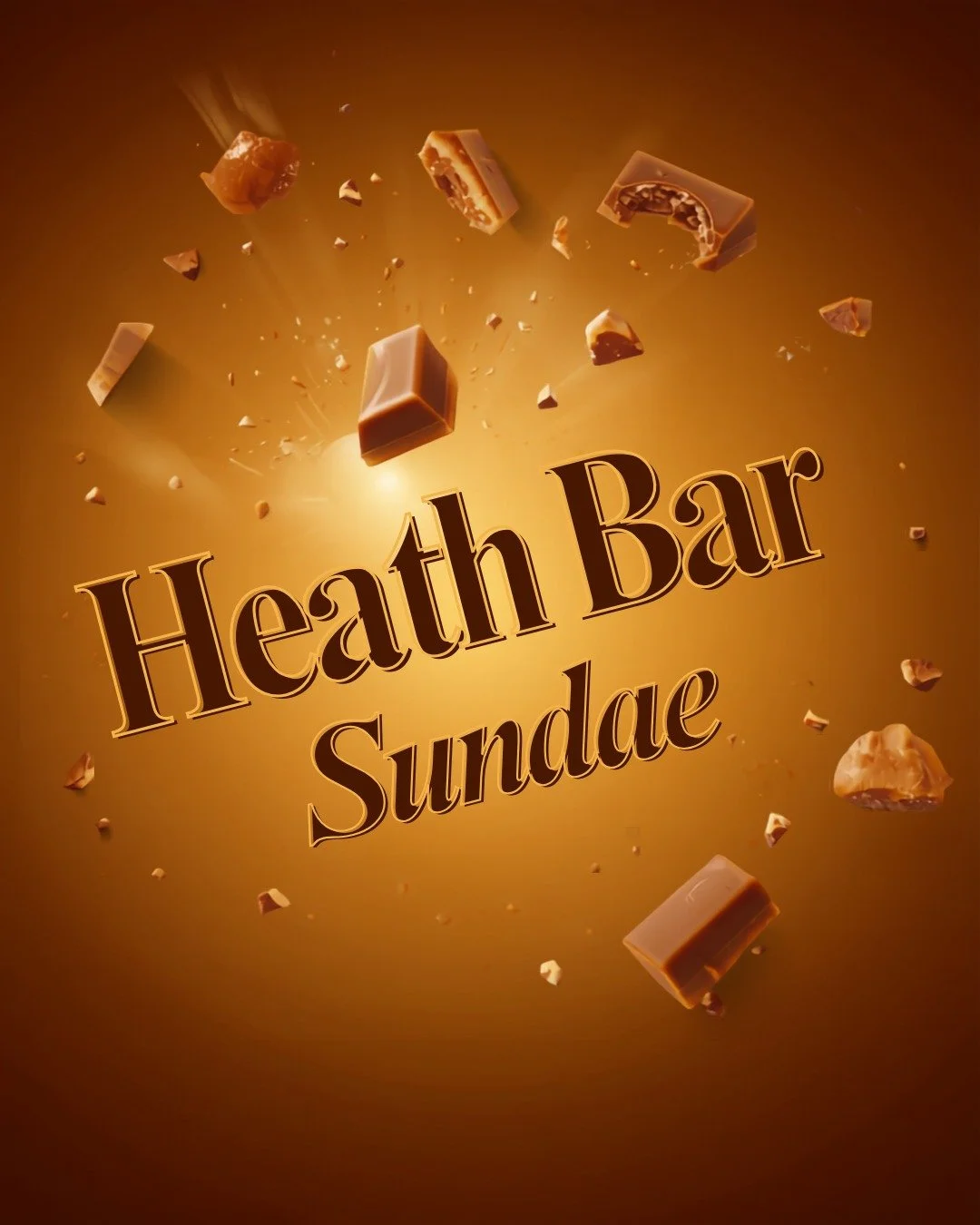 Who's ready for a new sundae?!?!

Introducing the Williams' Heath Bar Sundae.  Created by one of our employees and their family, the Heath Bar Sundae will be the special sundae of this weekend.  In it, you will find: 

Coffee Heath Bar ice cream, car