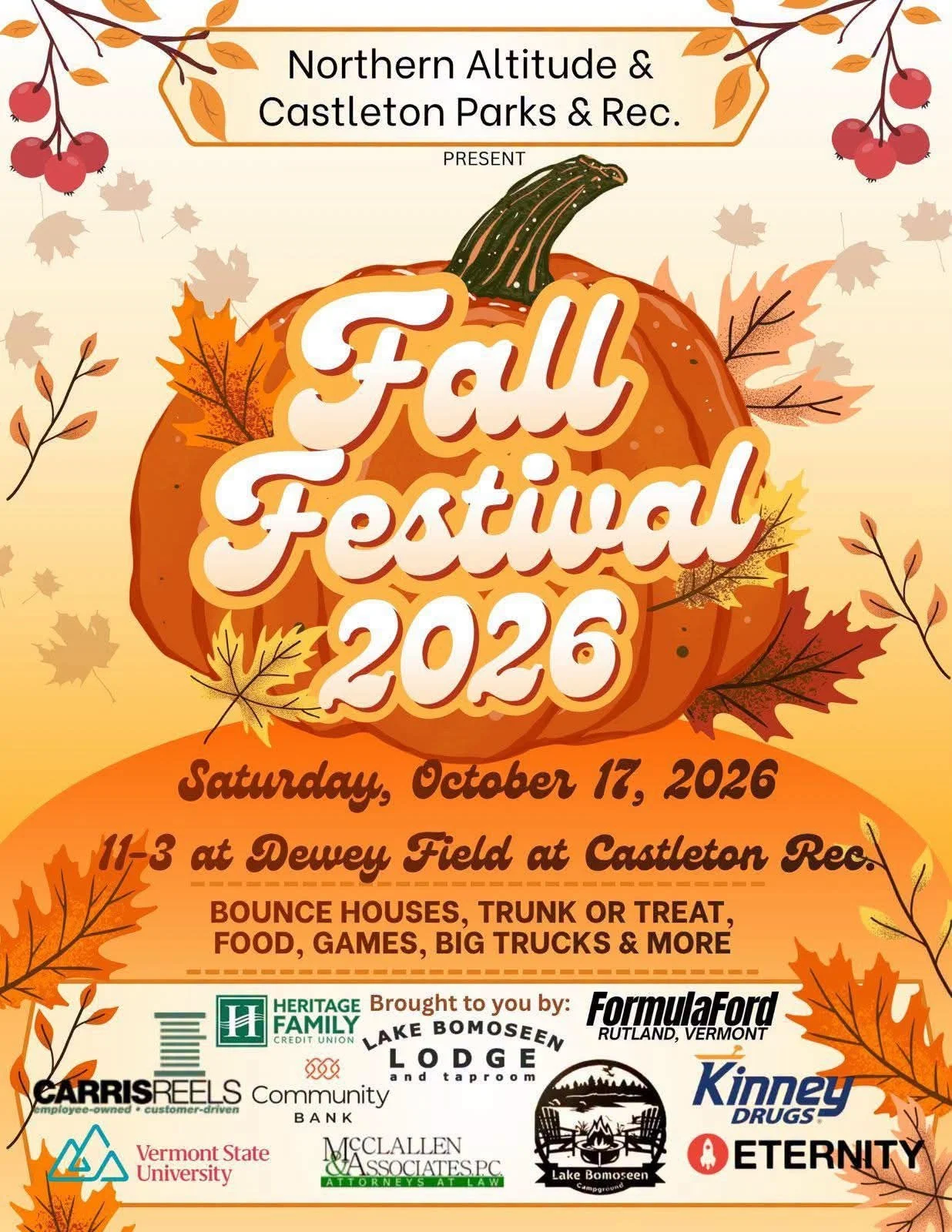 It's Castleton's Fall Festival Day!!🎃

Come on down to see us from 11AM-3PM. We will be serving up your favorites and of course some seasonal flavors...our Pumpkin Pie Sundae is DELISH!

#fall #vermont #icecream #icecreamtruck #seasonal