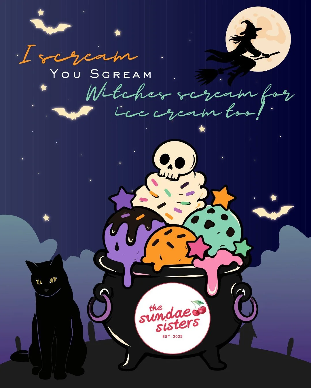 🧙&zwj;♀️🍦 WITCH, PLEASE&hellip; I SCREAM FOR ICE CREAM! 🍦🧙&zwj;♀️

Double, double, toil and trouble&hellip; we&rsquo;ve got a spell that&rsquo;s sure to make you smile! 🪄✨ The secret ingredient? A scoop (or two!) of your favorite ice cream! 🍨💜