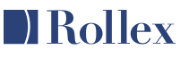 Rollex logo in blue text