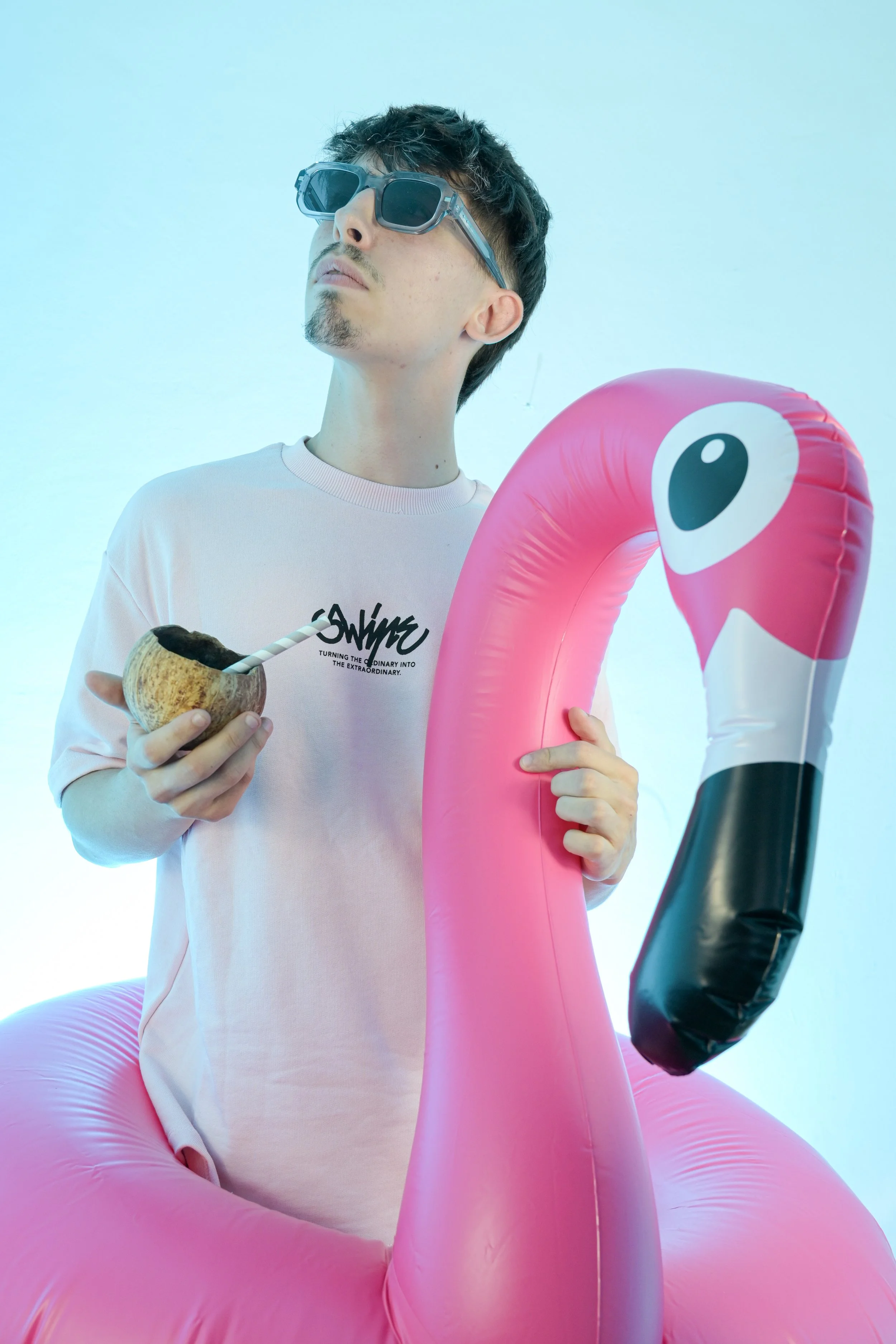 Séance photo colorée, pour le DJ Rawco, dans mon studio photo