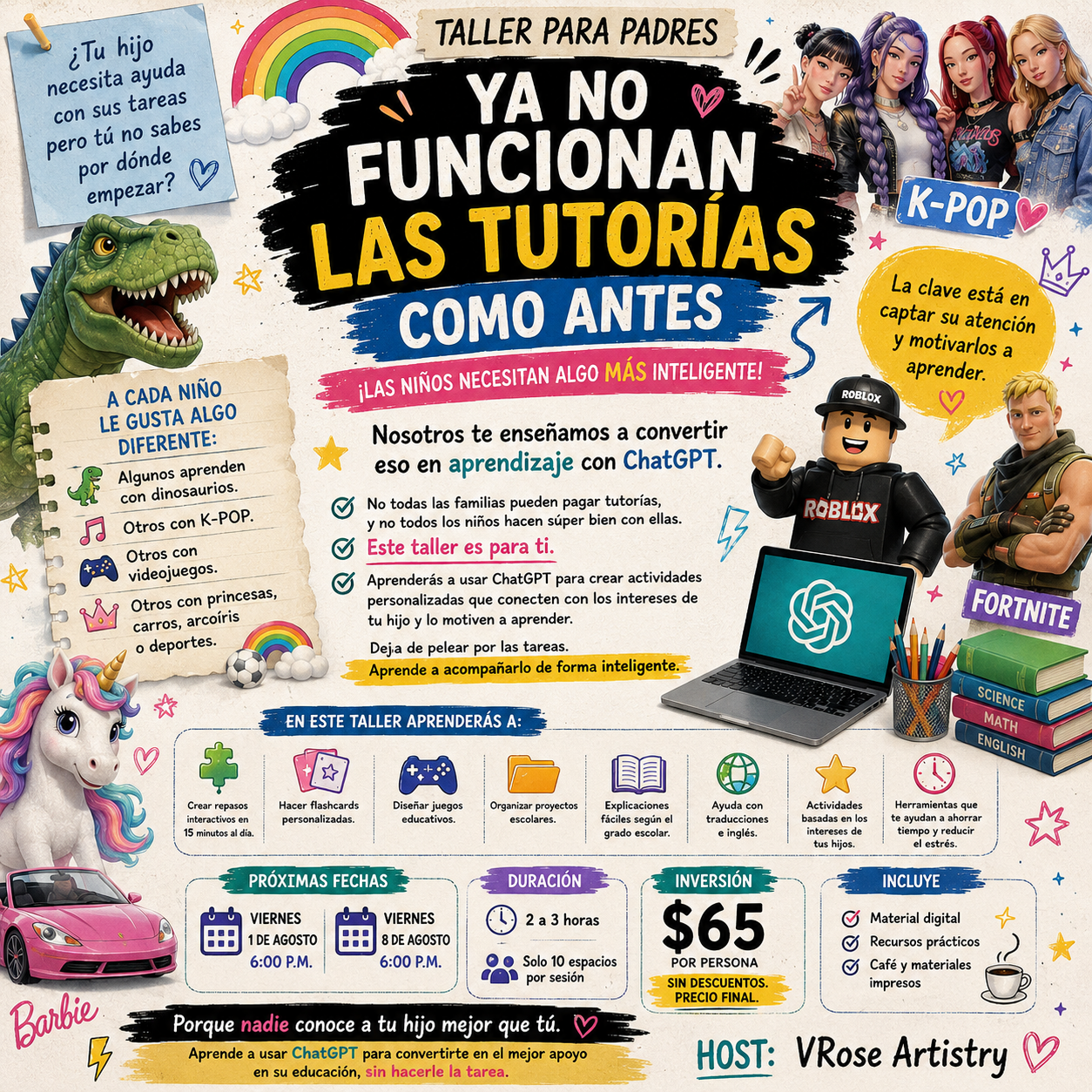 “Las tareas ya no tienen que ser una pelea.” Agosto 1
