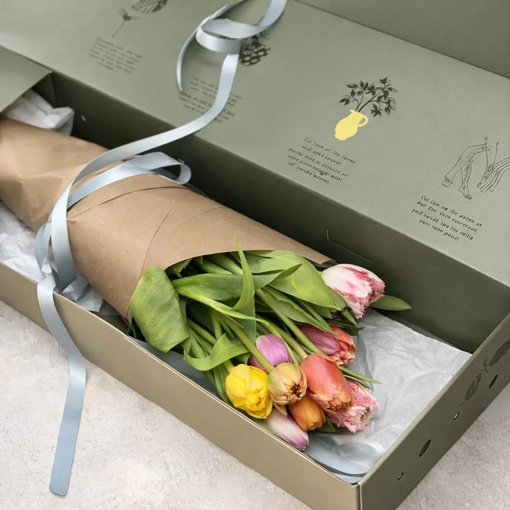 📢Our signature green flower messenger box 📦 will be back for Mother's Day 🤰🏻👩 👵🏼🧓 please stay tuned for early bird purchases