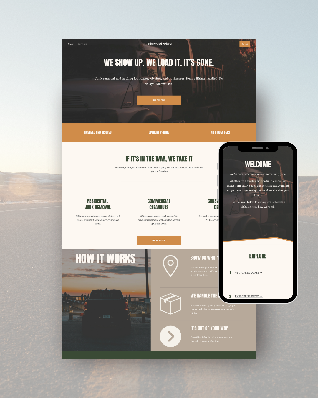 Load and Go Junk Removal Website