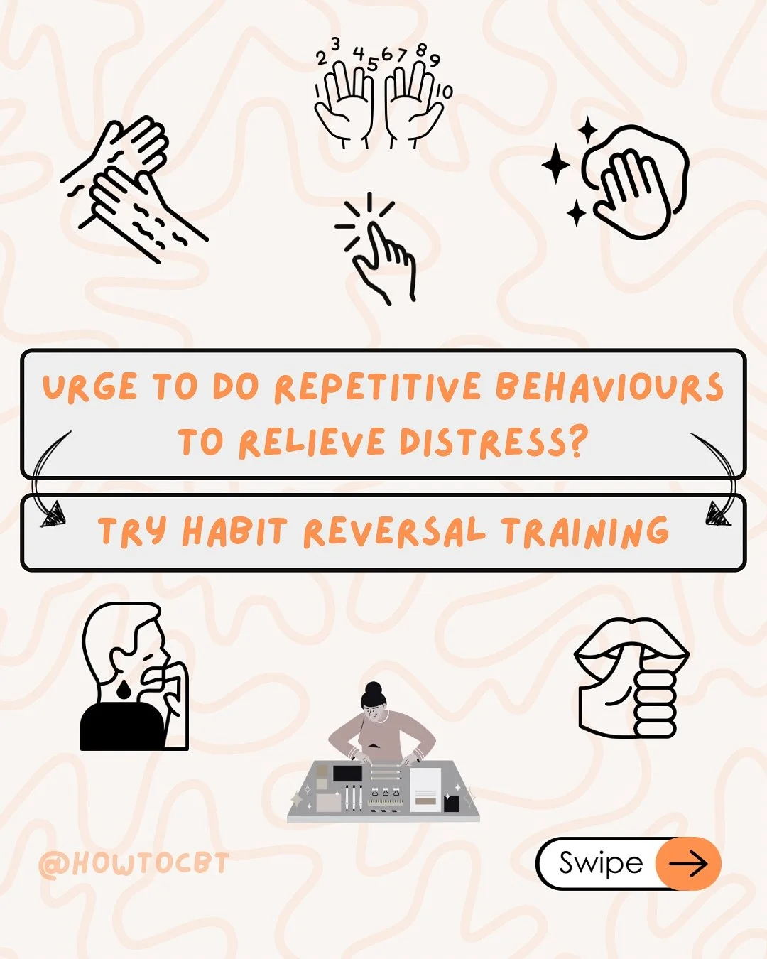 🧠 Breaking the Habit Loop in OCD
In OCD, compulsions often begin as ways to ease anxiety… but overtime, they can turn into AUTOMATIC HABITS.
You might find yourself tapping, checking, or repeating something until it “feels right&