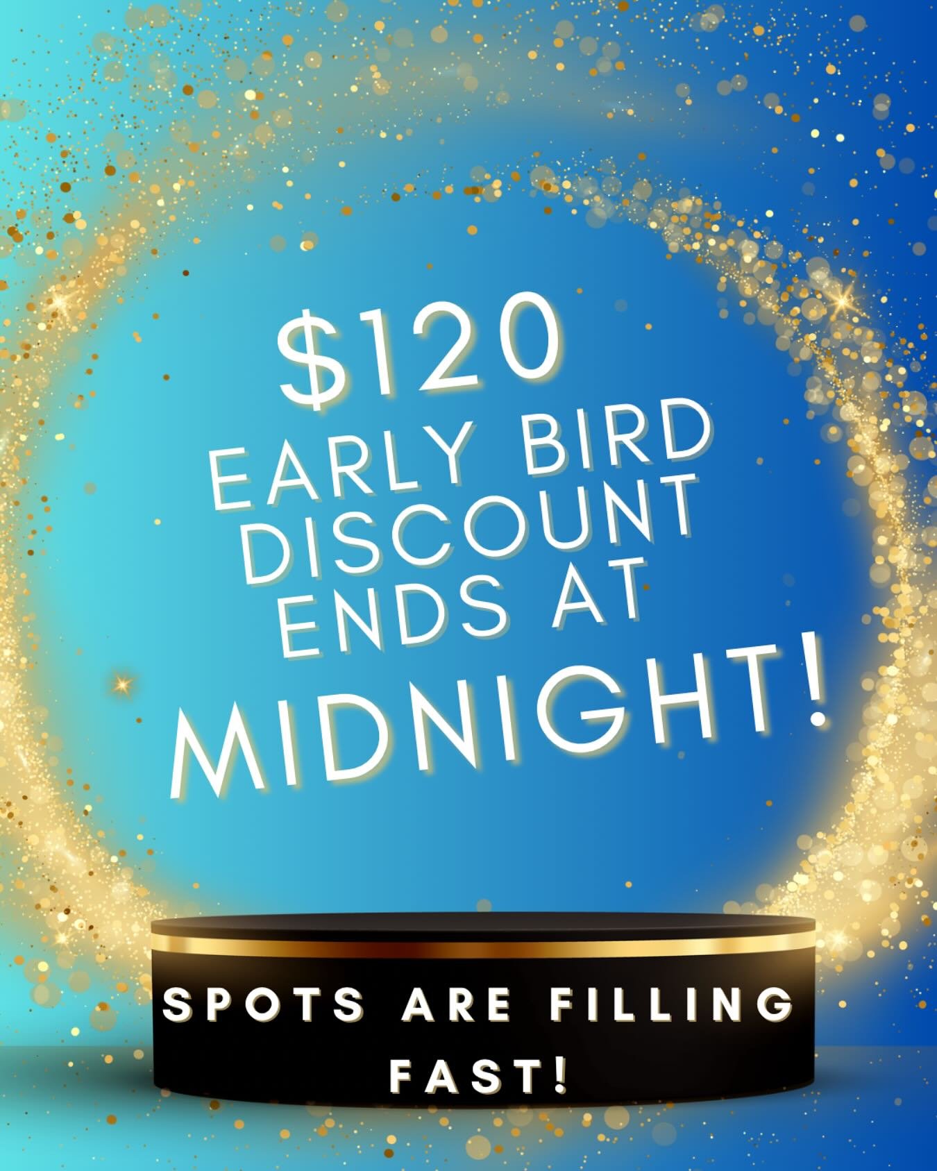 Don’t wait! The (ridiculously amazing) Early Bird discount runs out tonight at midnight. Tomorrow, the new rate will be $160.
We’re already at about 40% capacity! Reserve your spot for the inaugural Empower Jazz Project convention tod