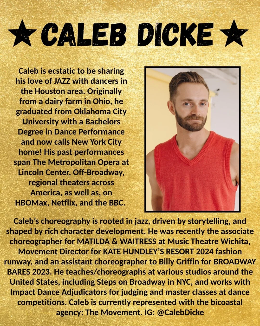 Mr. Caleb Dicke is coming back to our July Empower and we&rsquo;re stoked!  If you&rsquo;ve taken class with Caleb, you know he works hard to get you to engage with others, tell stories, and have probably too much fun. 🤩