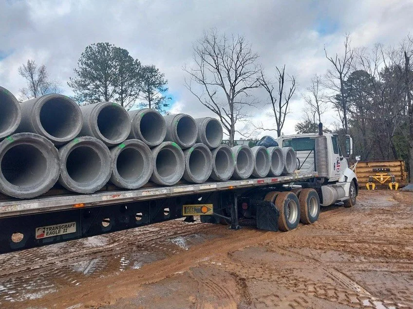Grit &amp; Determination

Rain, mud, or shine &mdash; the job doesn&rsquo;t stop.
Another day, another truck loaded with quality concrete pipe headed to build something that lasts. 🚚🛠️

#JarrettConcrete #ConcretePipe #WorkHardStayHumble #BuiltToEnd