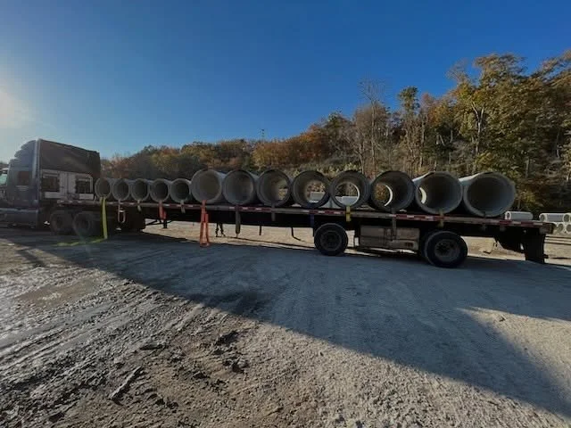 Big or small &mdash; we make them all! 🔩🧱
From small drainage lines to massive storm systems, Jarrett Concrete has the right size pipe for every job. 💪

Our products are built tough, made local, and ready to roll &mdash; just like this load headin
