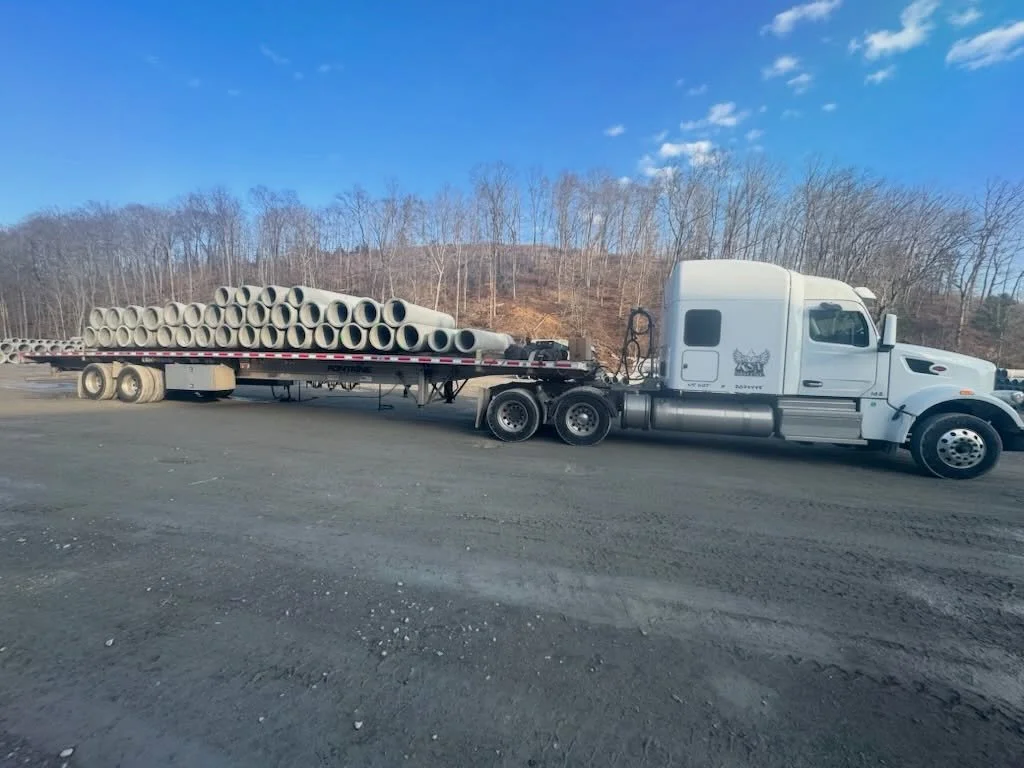 They see pipe.
We see progress.

Every stick on this trailer represents drainage solved, timelines protected, and jobs moving forward.

From yard to highway to jobsite &mdash; this is how real infrastructure gets built.

#JarrettConcrete #JarrettStro