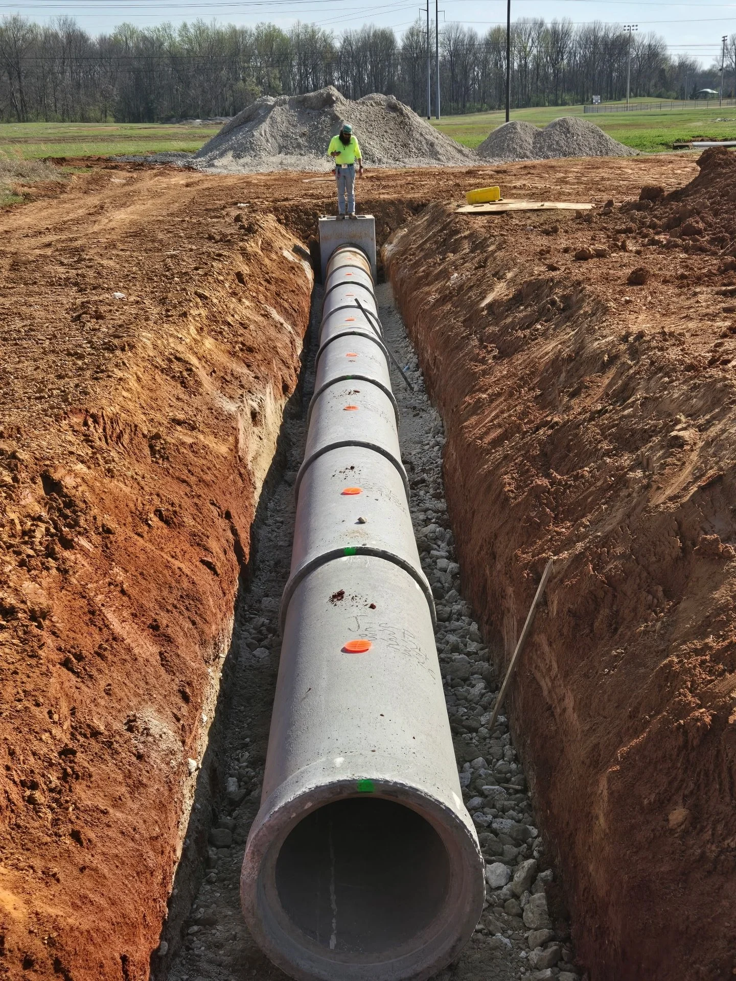 Built for flow. Built to last.

This precast concrete pipe is designed for long-term underground infrastructure&mdash;handling high-volume stormwater with strength you can count on. Manufactured with reinforced concrete for durability, each section i