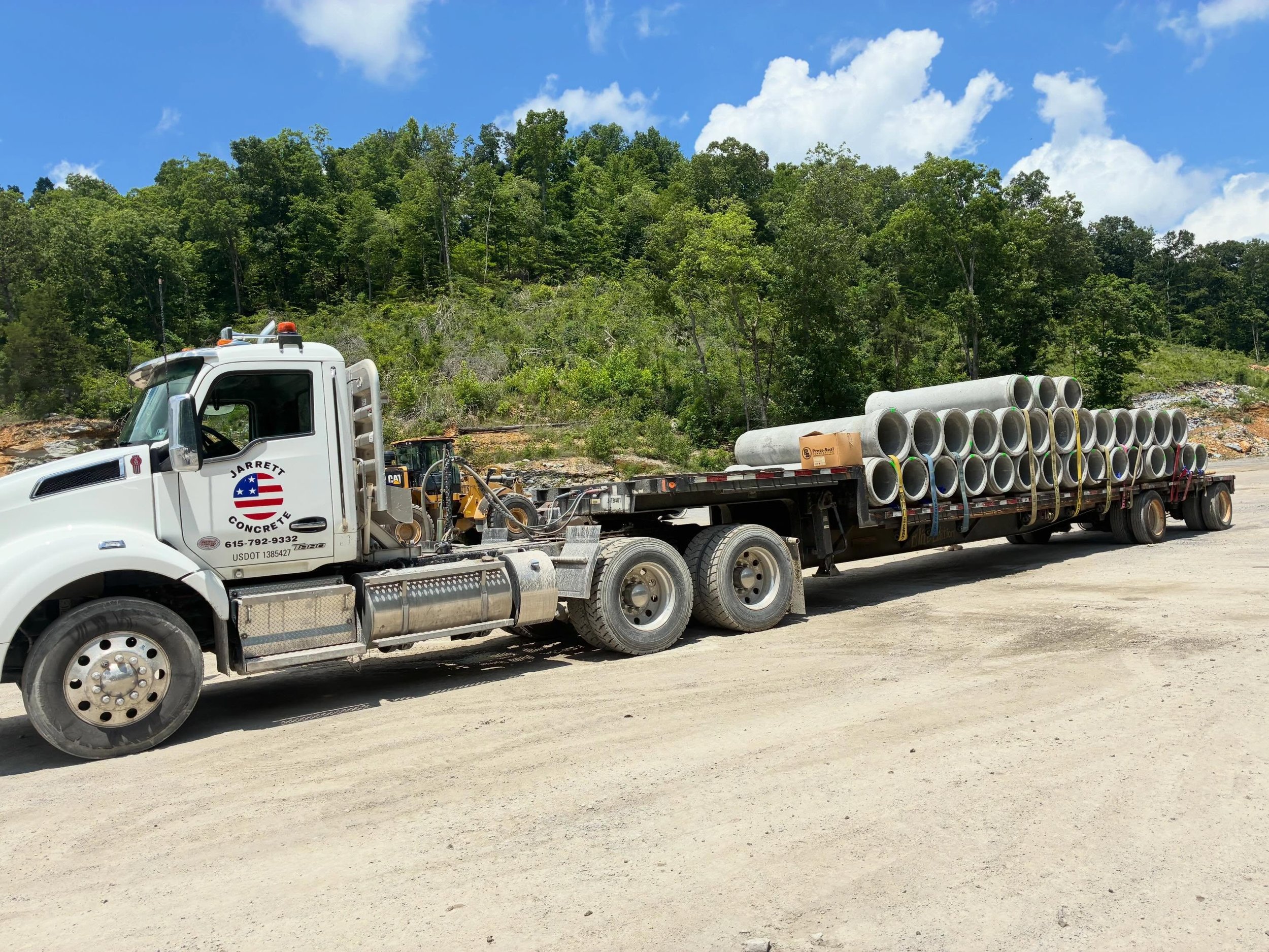 Locked and loaded &mdash; turning plans into progress, one delivery at a time.

#jarrettstrong #precastconcrete #builttolast #concretelife
