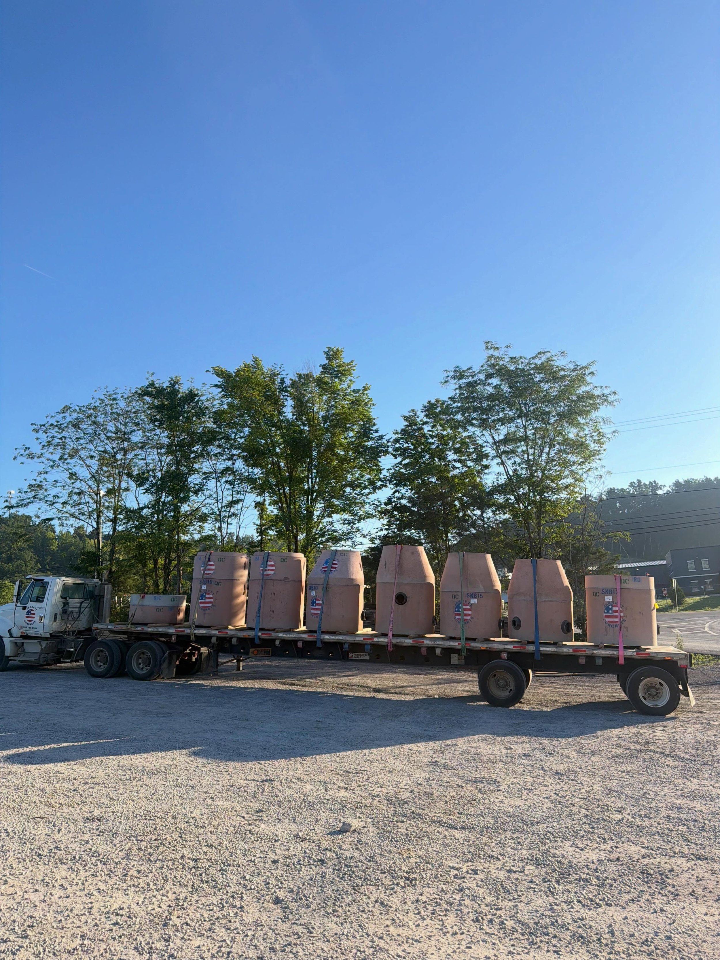 A beautiful morning and a whole lot of concrete moving down the road. 🚚☀️ When quality products meet dependable service, great projects happen. Ready when you are.

#jarrettstrong #builttolast #precastconcrete #concretelife #qualityproducts