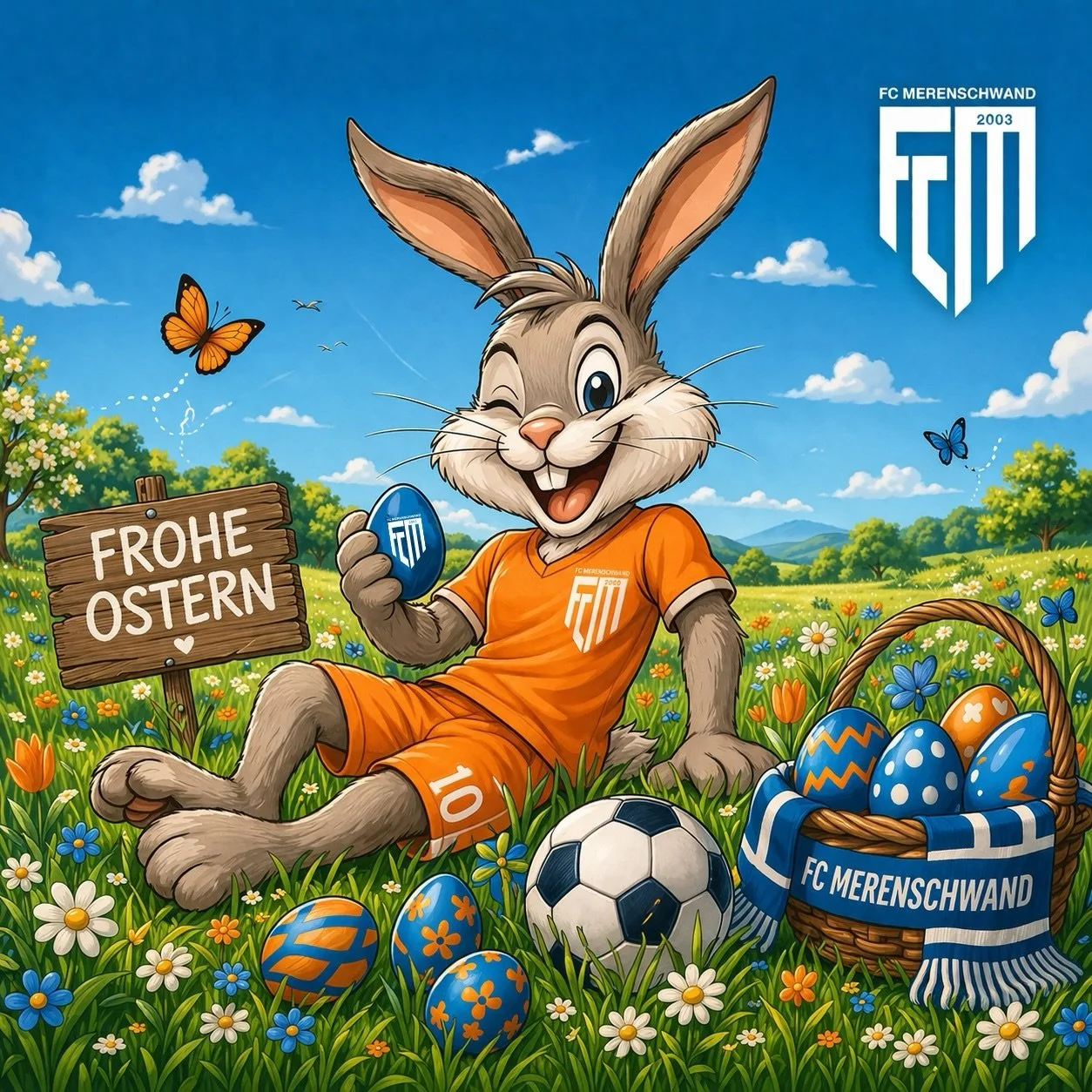 Der FC Merenschwand w&uuml;nscht allen ein frohes Osterwochenende und einen gelungenen Start in den Fr&uuml;hling! 🐰🌼
Ab n&auml;chster Woche rollt der Ball wieder, wir freuen uns auf FCM-Fussball ⚽️🧡🤍

#fcmerenschwand #easterweekend