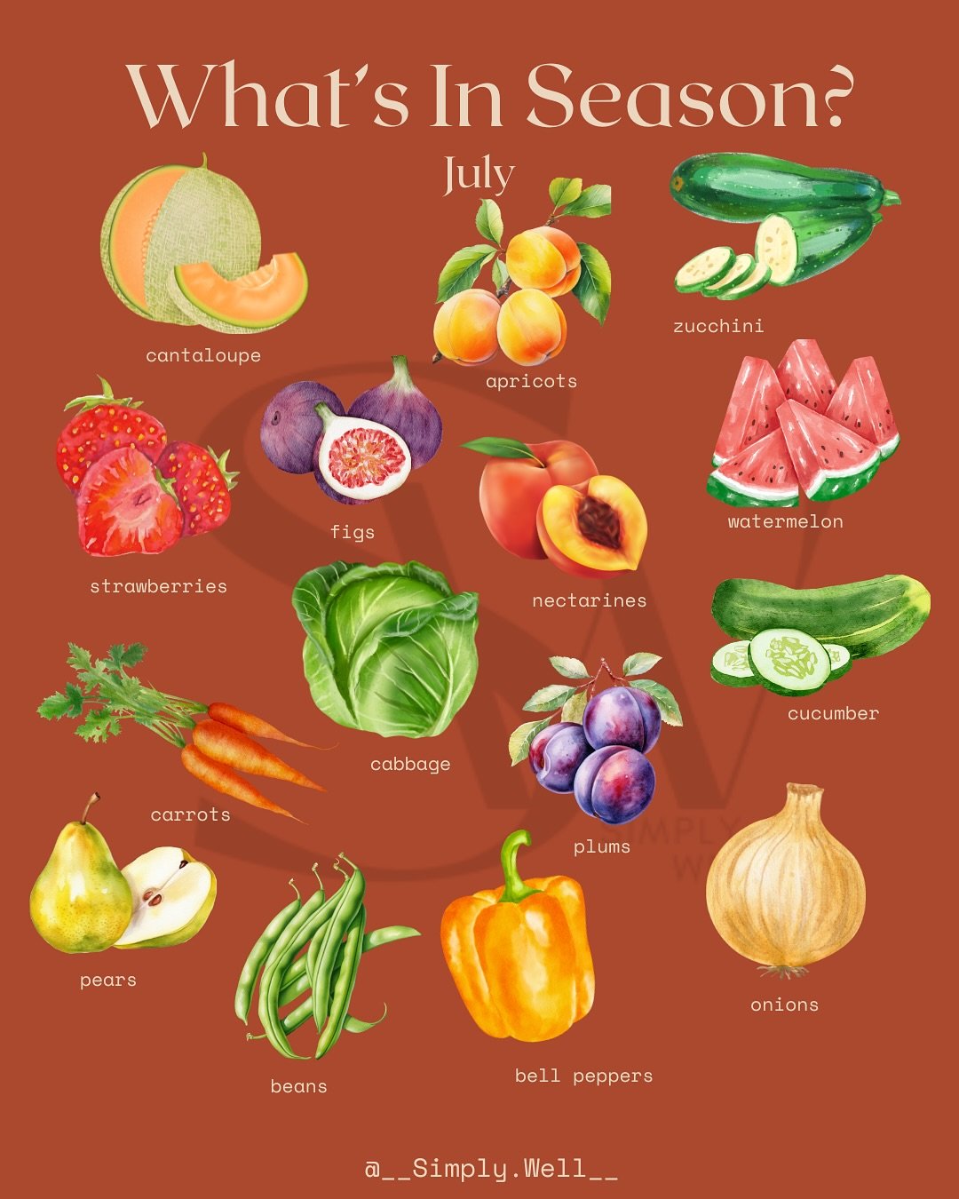 Summer is showing off 🍓🍑🌽 &mdash; and I&rsquo;m here for it!
 July brings a colorful lineup of juicy, vibrant, nutrient-packed produce straight from local farms to @riponfarmersmarket 

Remember, eating in season isn&rsquo;t just about better flav
