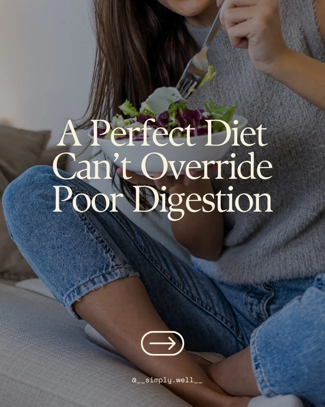 You can eat all the &ldquo;right&rdquo; foods&hellip;
but if your gut isn&rsquo;t digesting, absorbing, and using those nutrients, it won&rsquo;t move the needle.

Food matters.

But how your body processes that food matters more.

When we support th