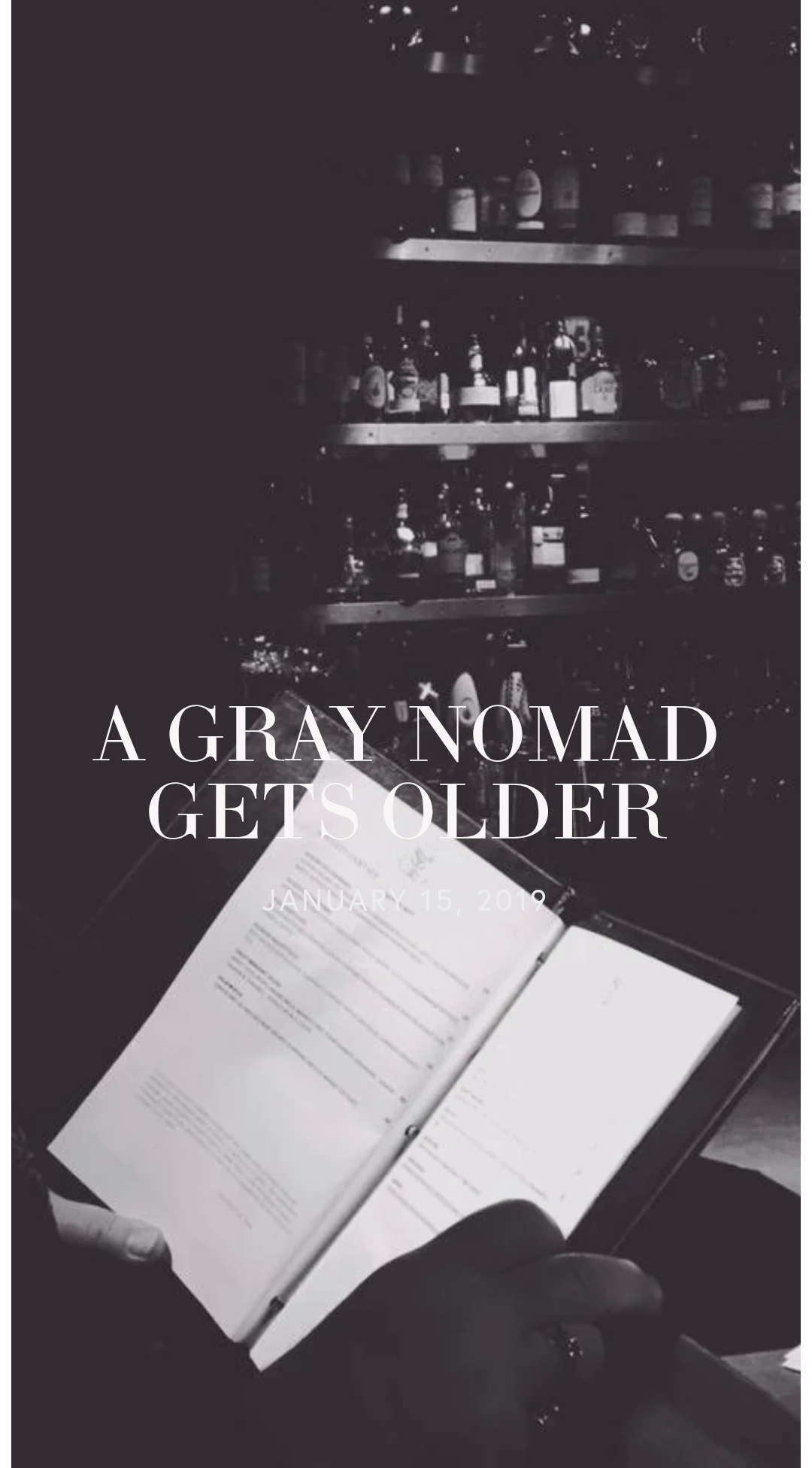 A gray nomad gets grayer 