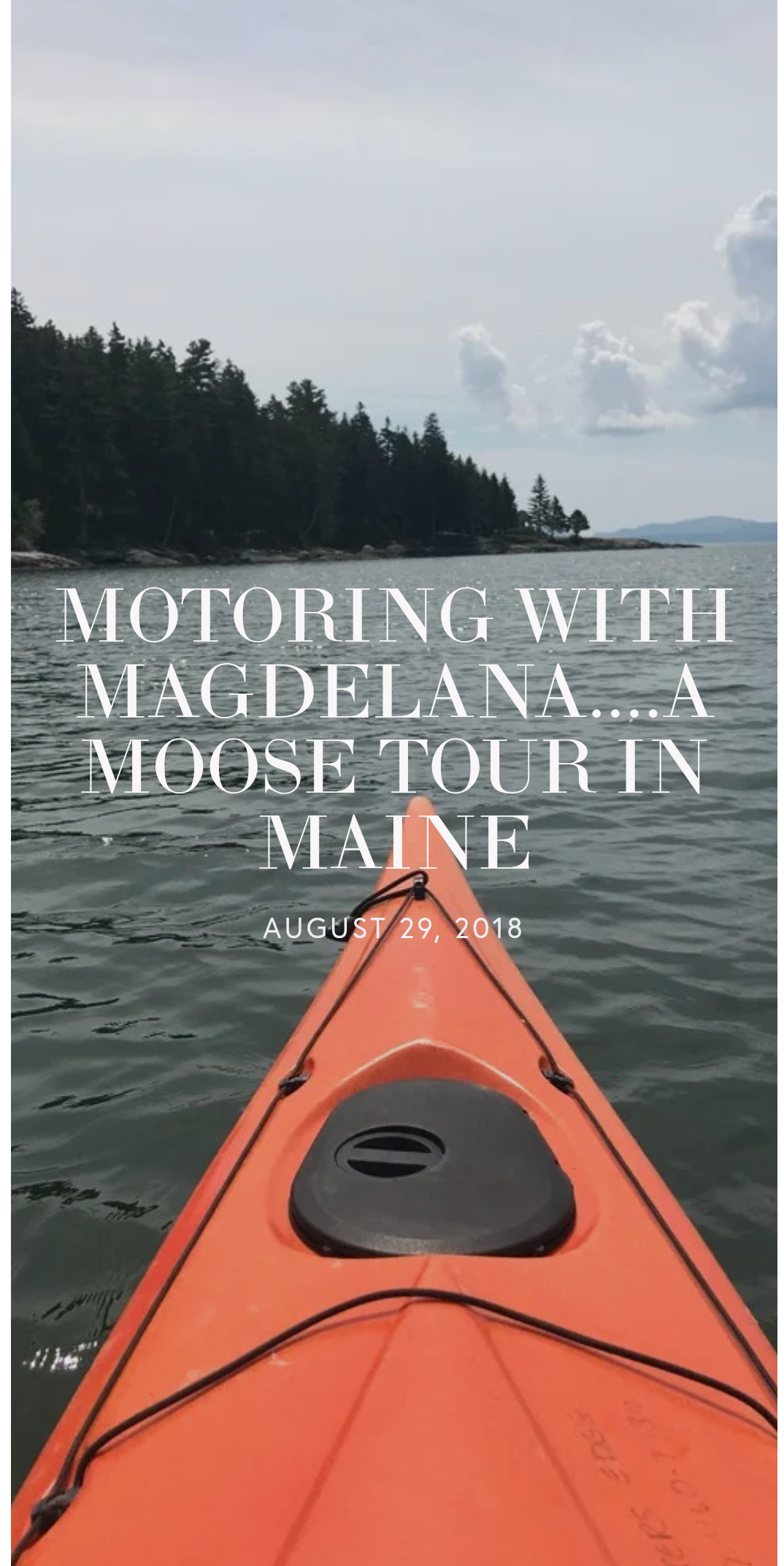 Motoring with Magdelana 
