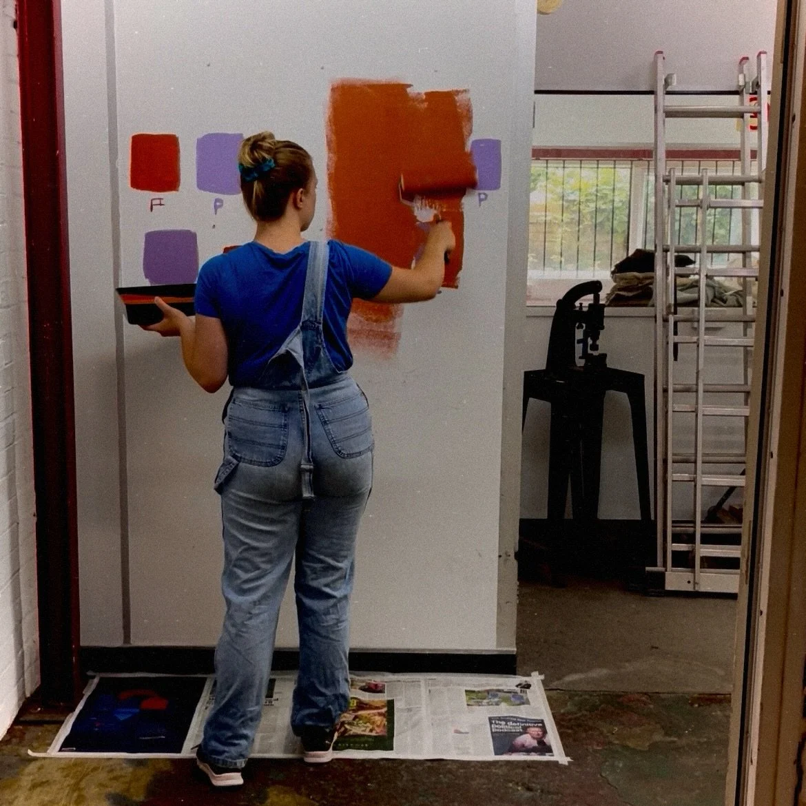 Snap shots from the first painting day 🎨

The beginning of something very special (and very messy). Endless paint trays, terracotta walls, tired arms, and lots of excitement for what this space will become.

I chose a classic terracotta to make the 
