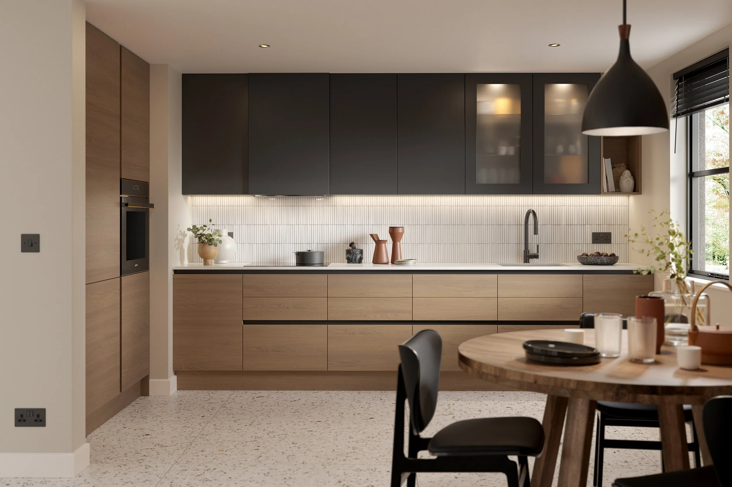 What Is a True Handleless Kitchen Cabinet? A Guide from Saturn Kitchens in Northampton