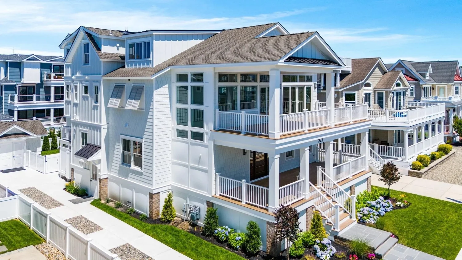 Custom coastal home at 273 52nd Street, Avalon, NJ