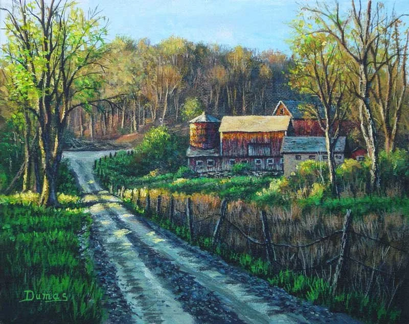 "New Preston Barn" 8" x 10" - Sold