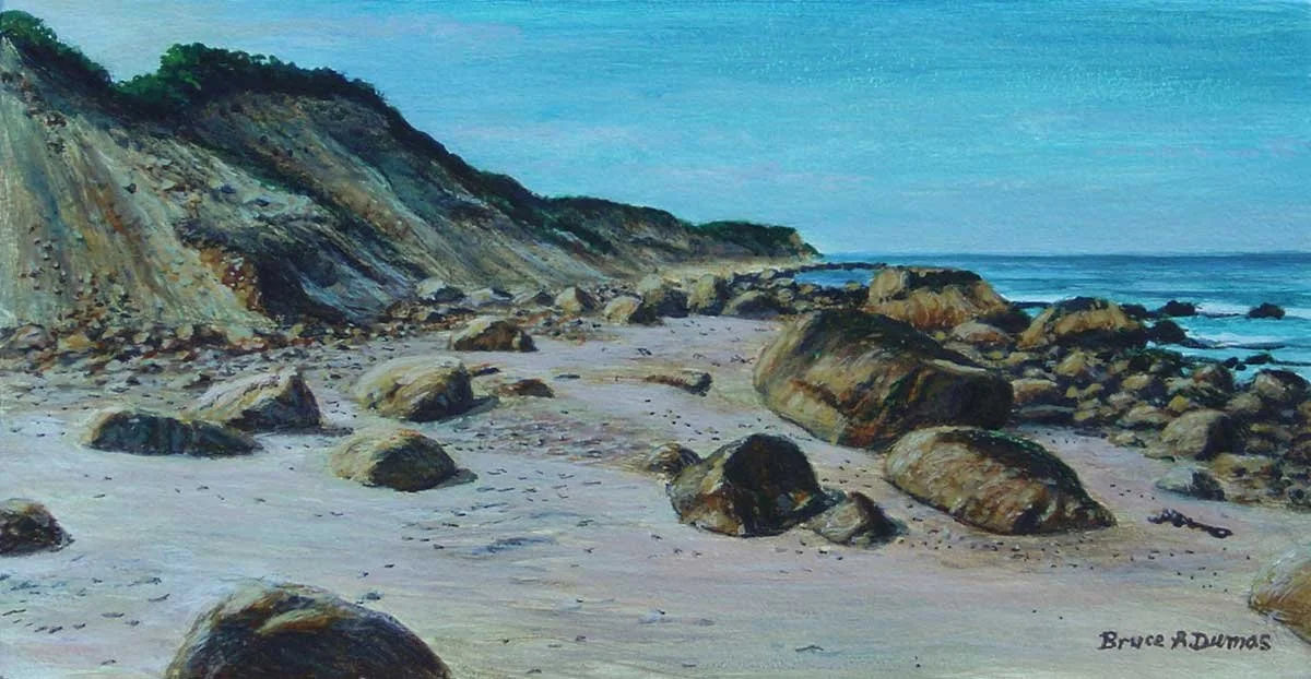 "Block Island Dunes" 5.5" x 10.5" - Sold