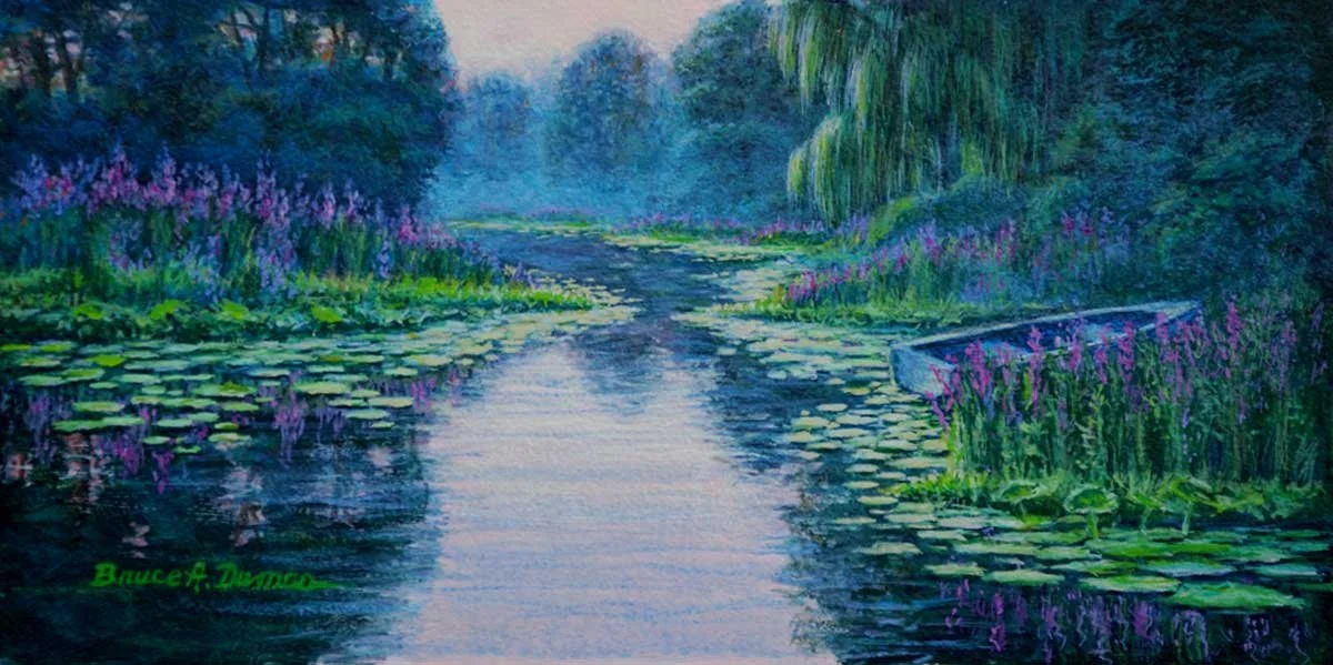 "Lilyscape" 5" x 10" - Sold