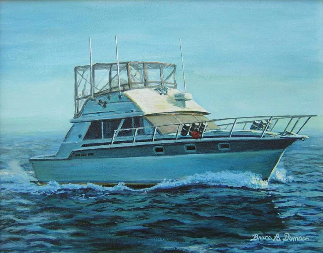 "Kathy Ann's Yacht" 11" x 14" - Sold