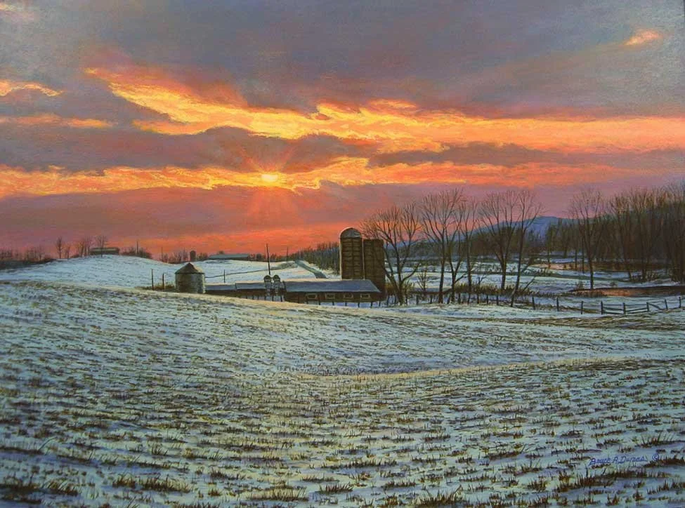 "Pennsylvania Farm Sunset" 18" x 24" - Sold