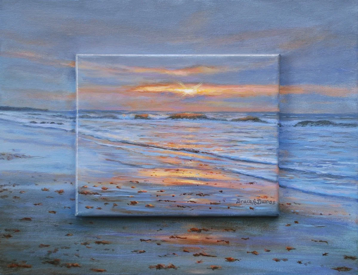 "Coastal Dream" 14" x 18" - Sold (Canvas on Canvas)