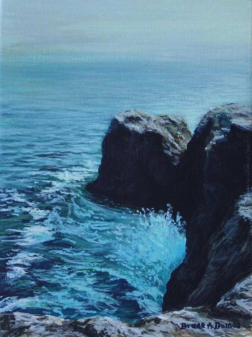 "Cliff Walk Ocean View" 6" x 8" - Sold