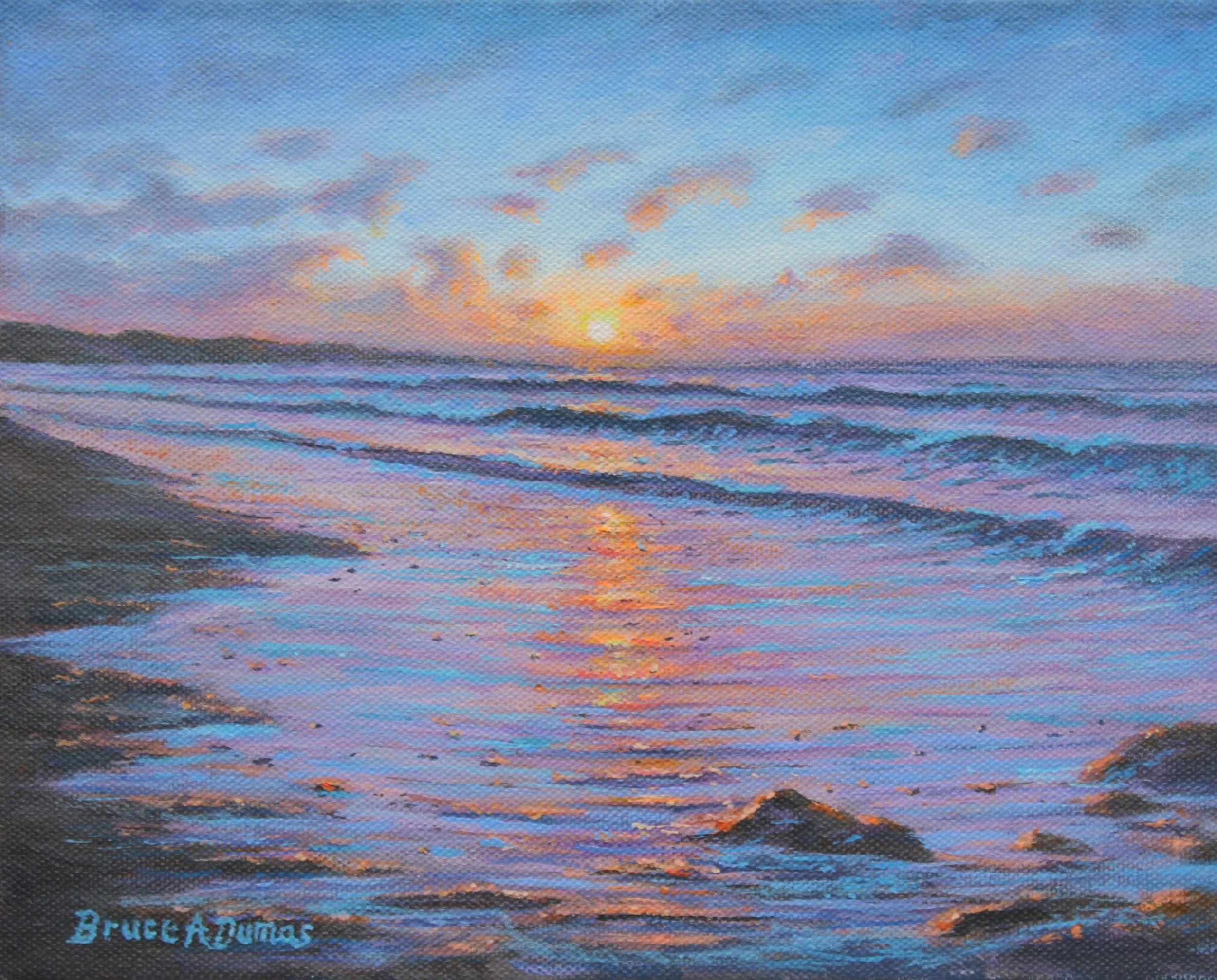 "Rising Sun" 8" x 10" - Painting Is Available
