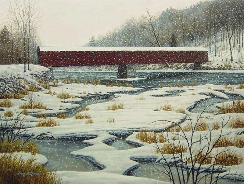 "Cornwall Bridge" 18" x 24" - Sold