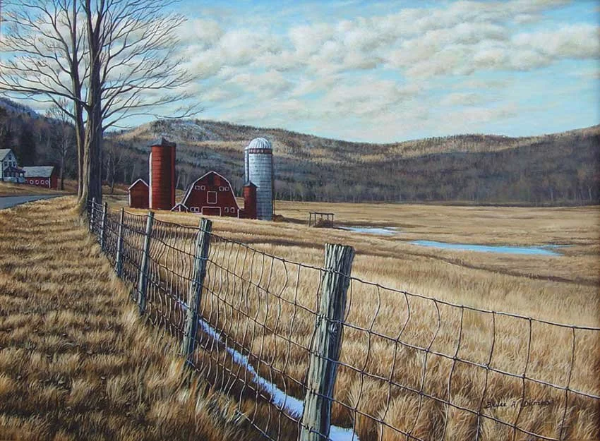 "Erieville, NY Farm" 18" x 24" - Sold