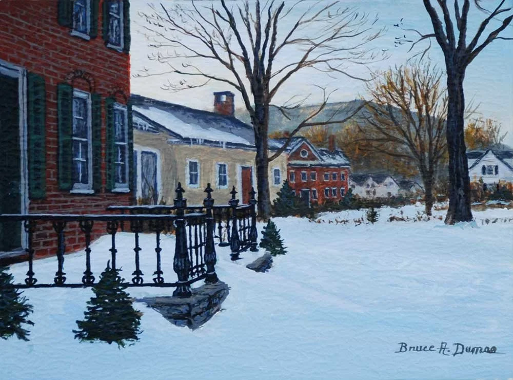 "Woodstock Village" 6" x 8" - Sold