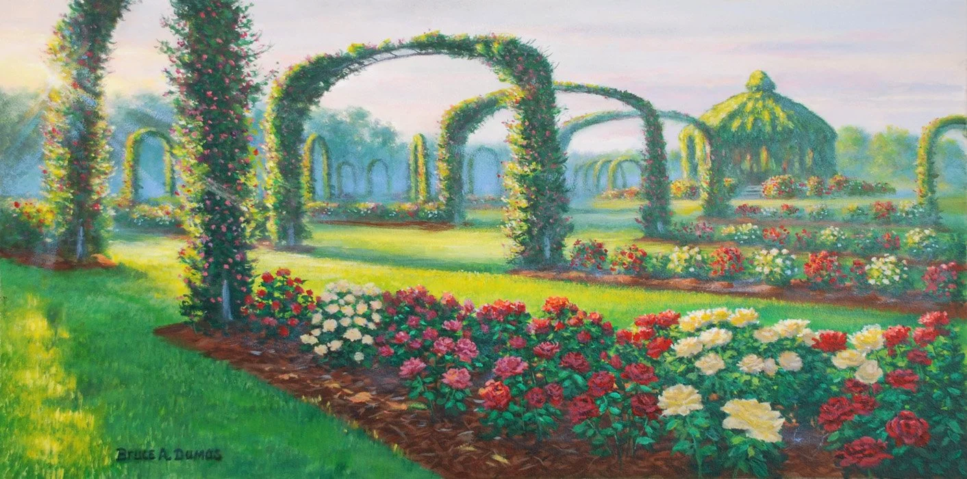 "Mystical Garden" 12" x 24" - Painting Is Available