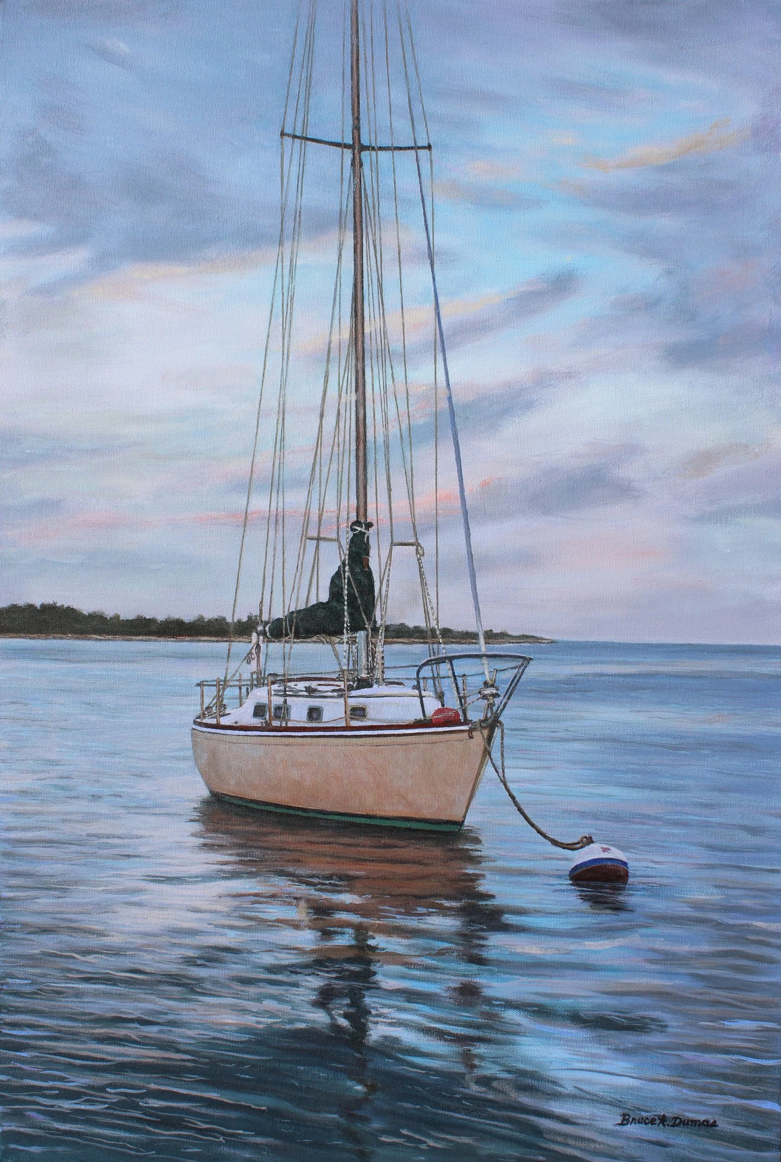 "Waiting To Sail" 24" x 36" - Sold