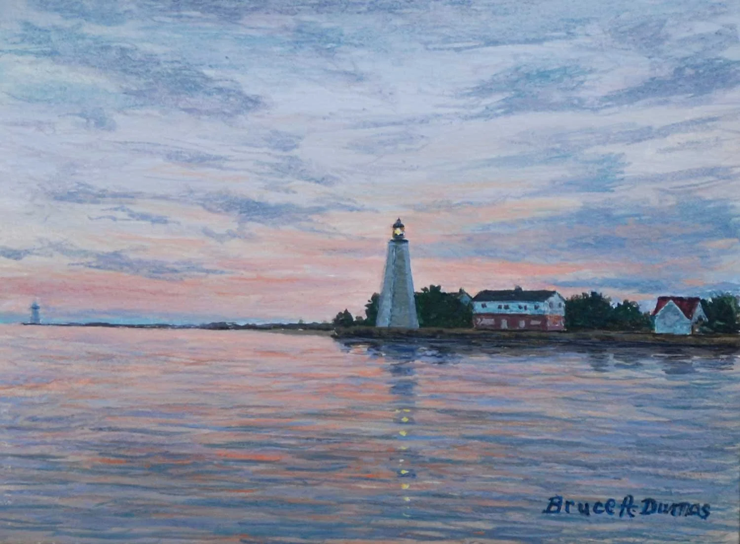 "Old Saybrook Light" 6" x 8" - Sold