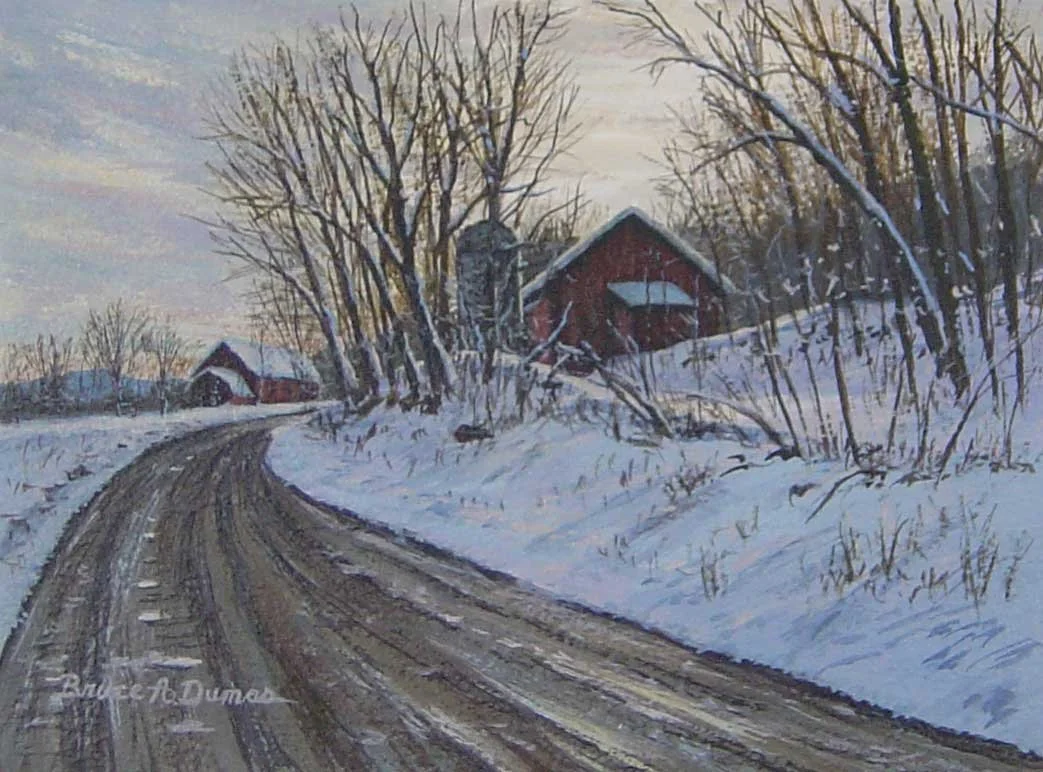 "New Hampshire Barn" 6" x 8" - Sold