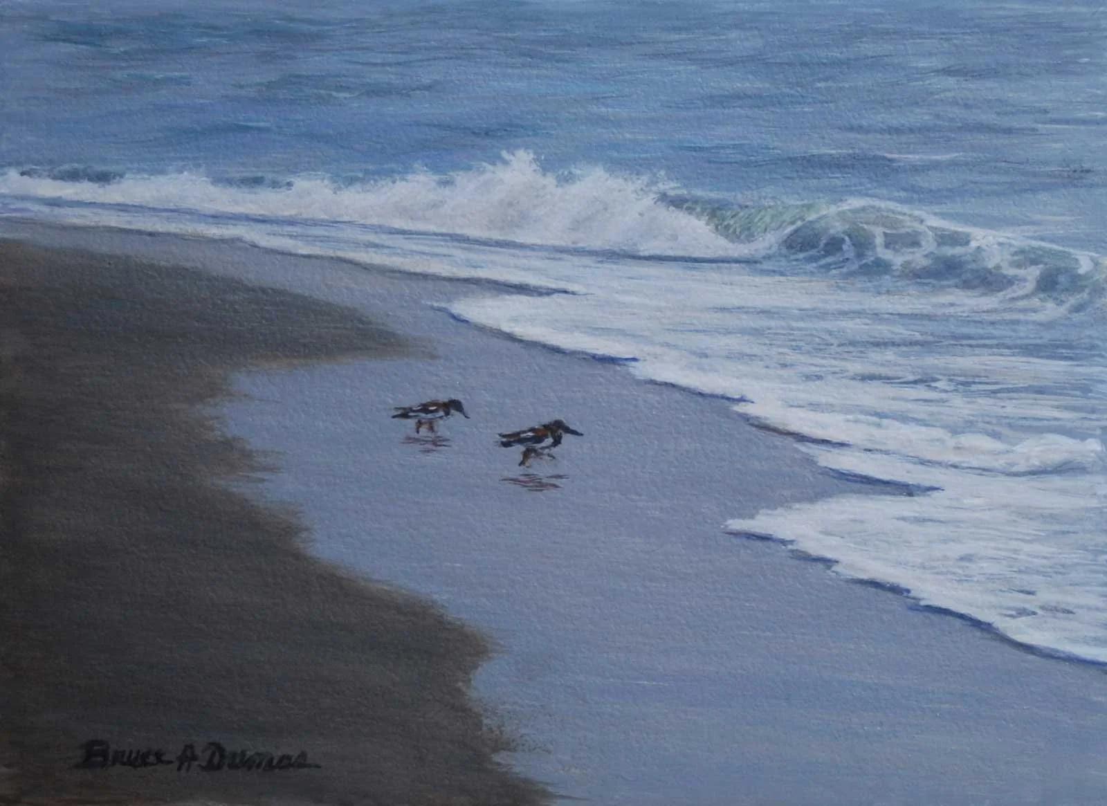 "Curved Shore" 6" x 8" - Sold