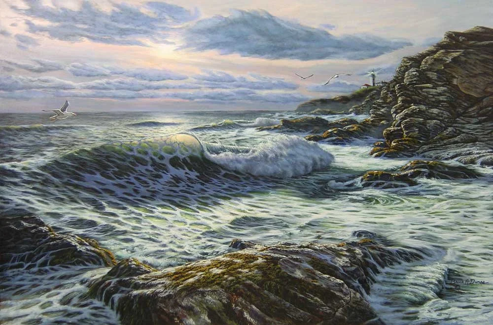 "Beaver Tail Park Light" 24" x 36" - Sold