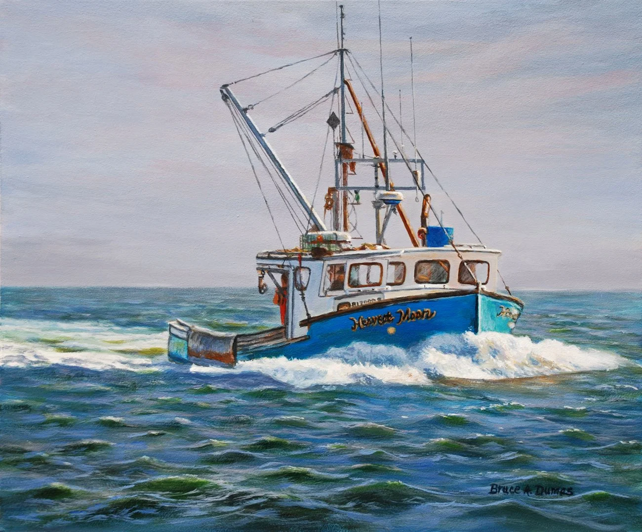 "Harvest Moon" 14.5" x 17.75" - Sold