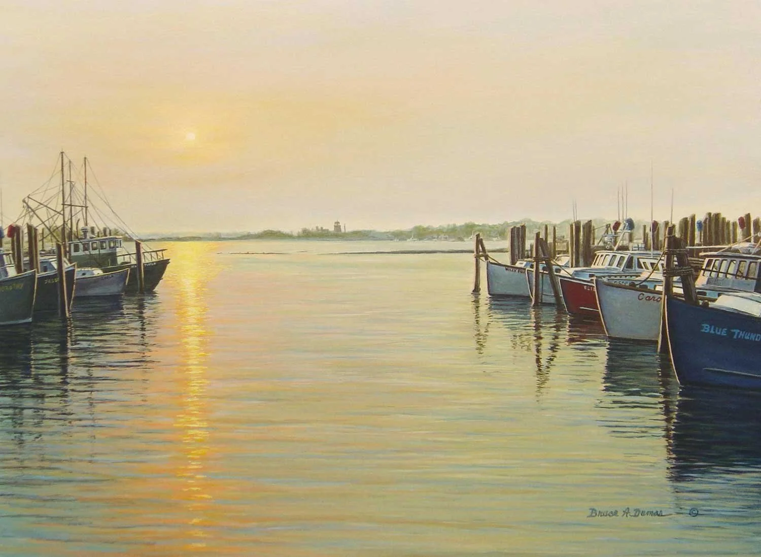 "Point Judith Harbor" 18" x 24" - Sold