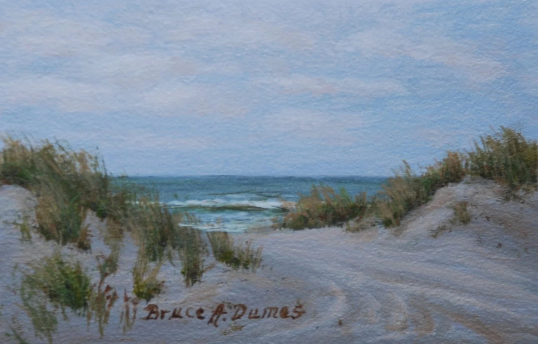"Venice Beach Path" 4" x 6" - Sold