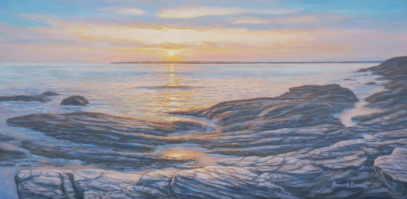 "Rocky Coast" 15" x 30" - Sold